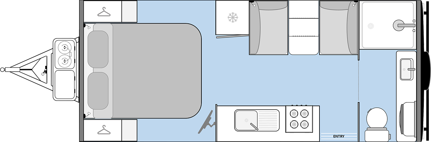 Manta Ray 18 Ft Adventurer Floorplan