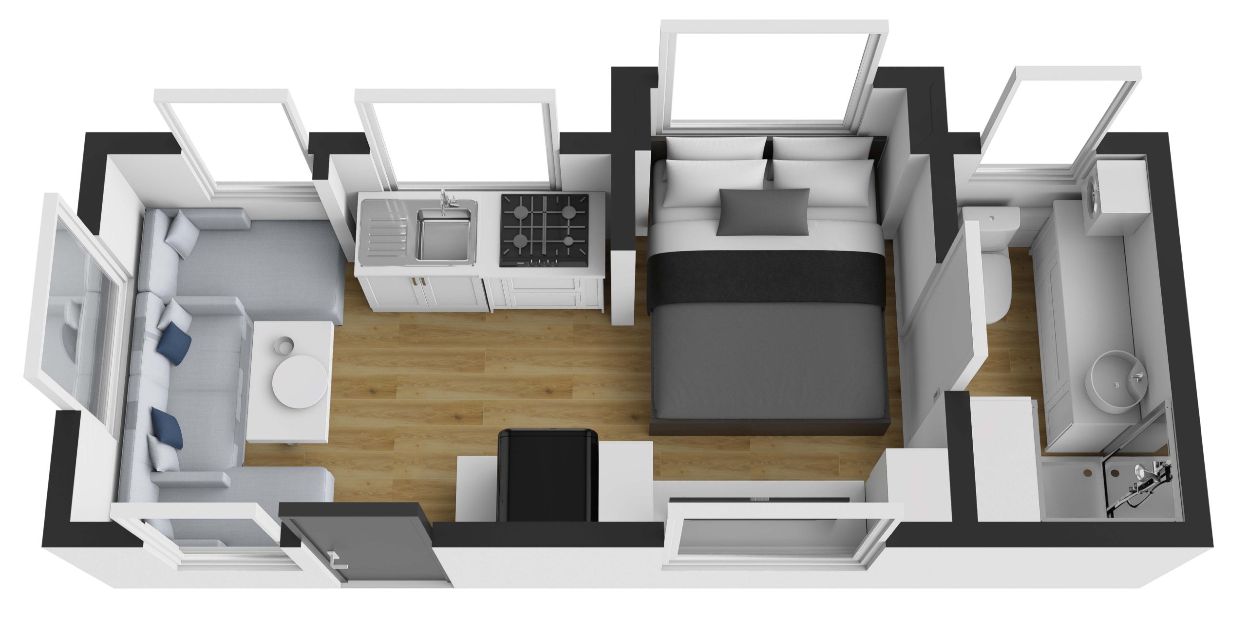 BR20ES2-SLIDER-MY25 Caravan Floorplan