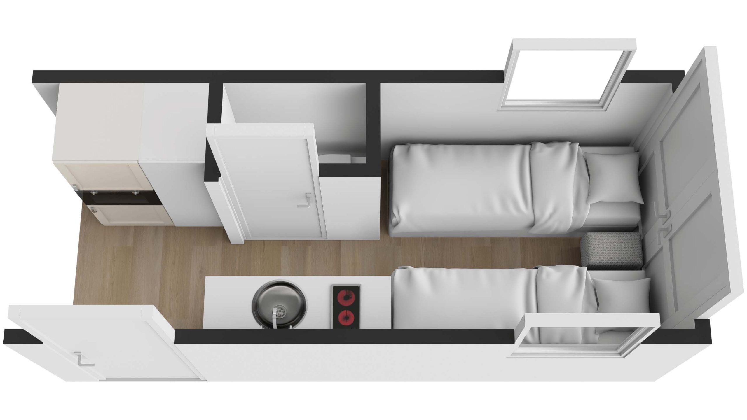 campervan-SB Caravan Floorplan